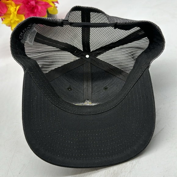 Montana NWT Ouray Black Yellow Trucker Hat Adjustable HT5412F - Picture 4 of 5